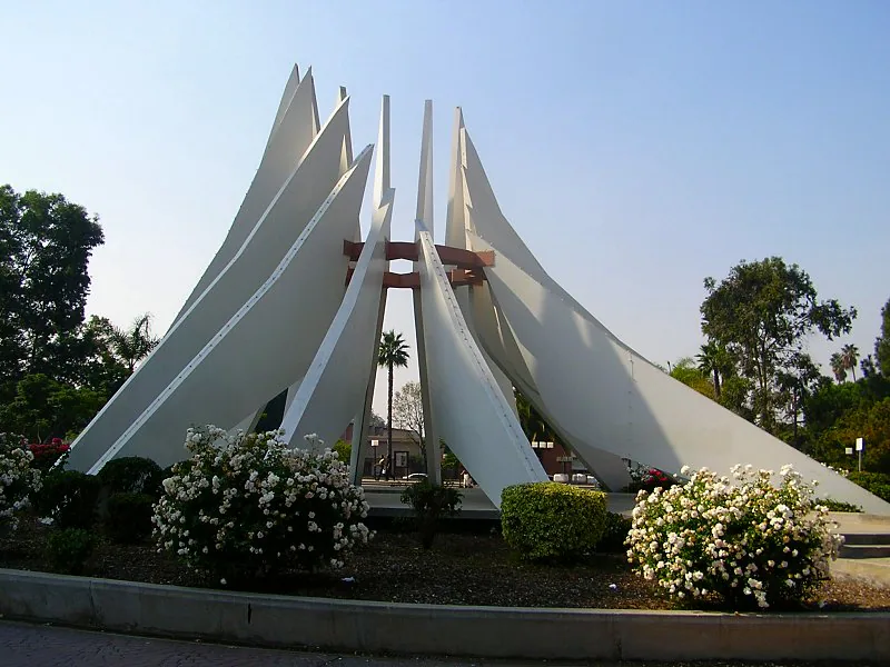 Compton city landmark and local streetscape