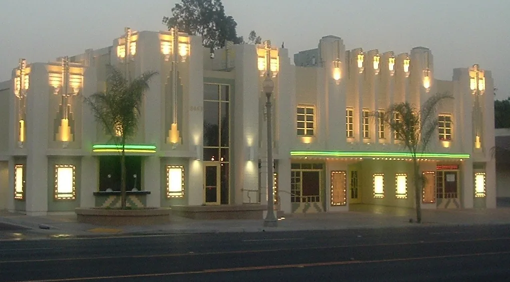 Fontana city landmark and local streetscape
