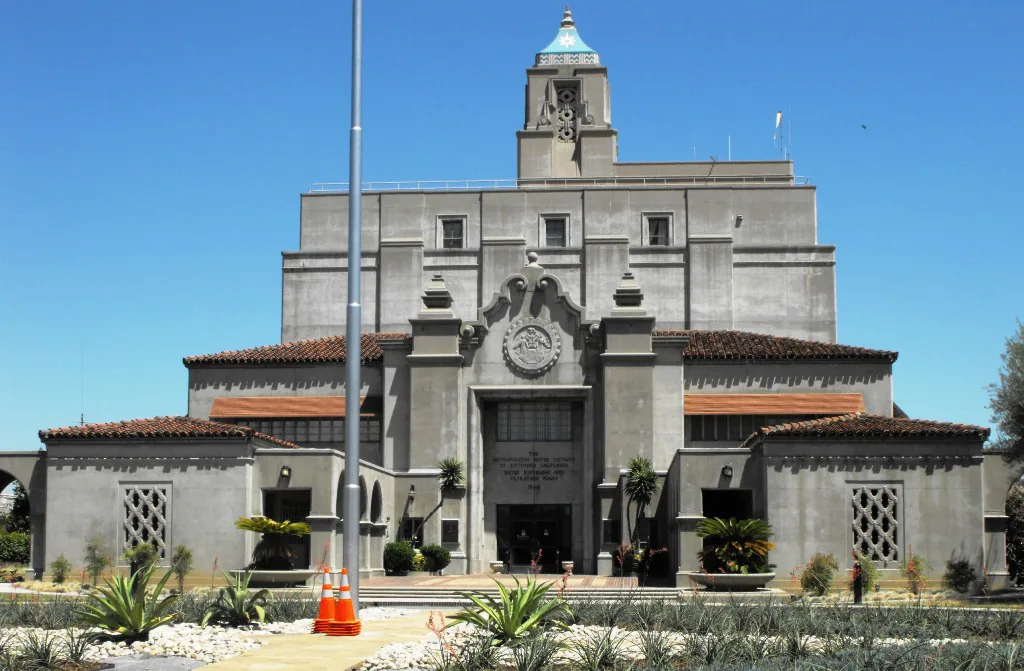 La Verne city landmark and local streetscape
