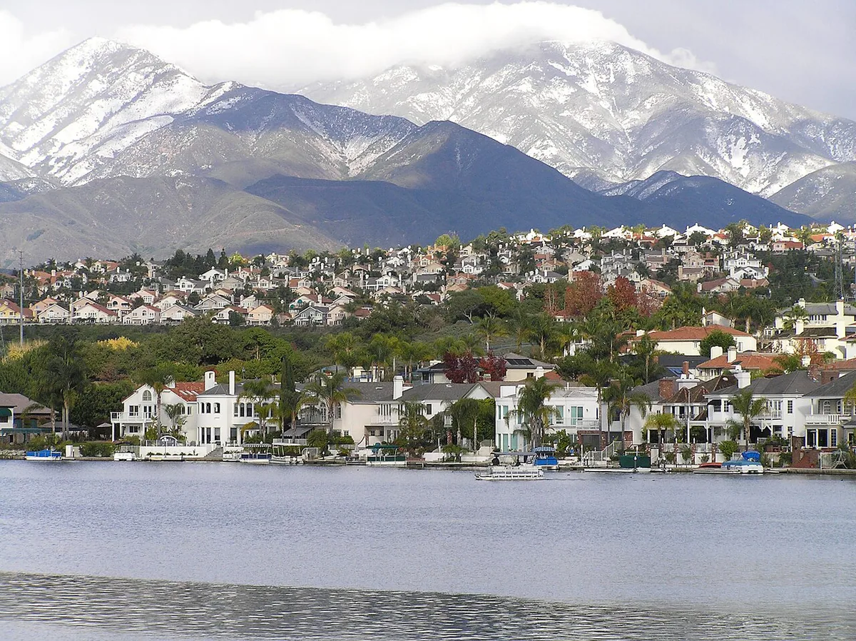 Mission Viejo city landmark and local streetscape