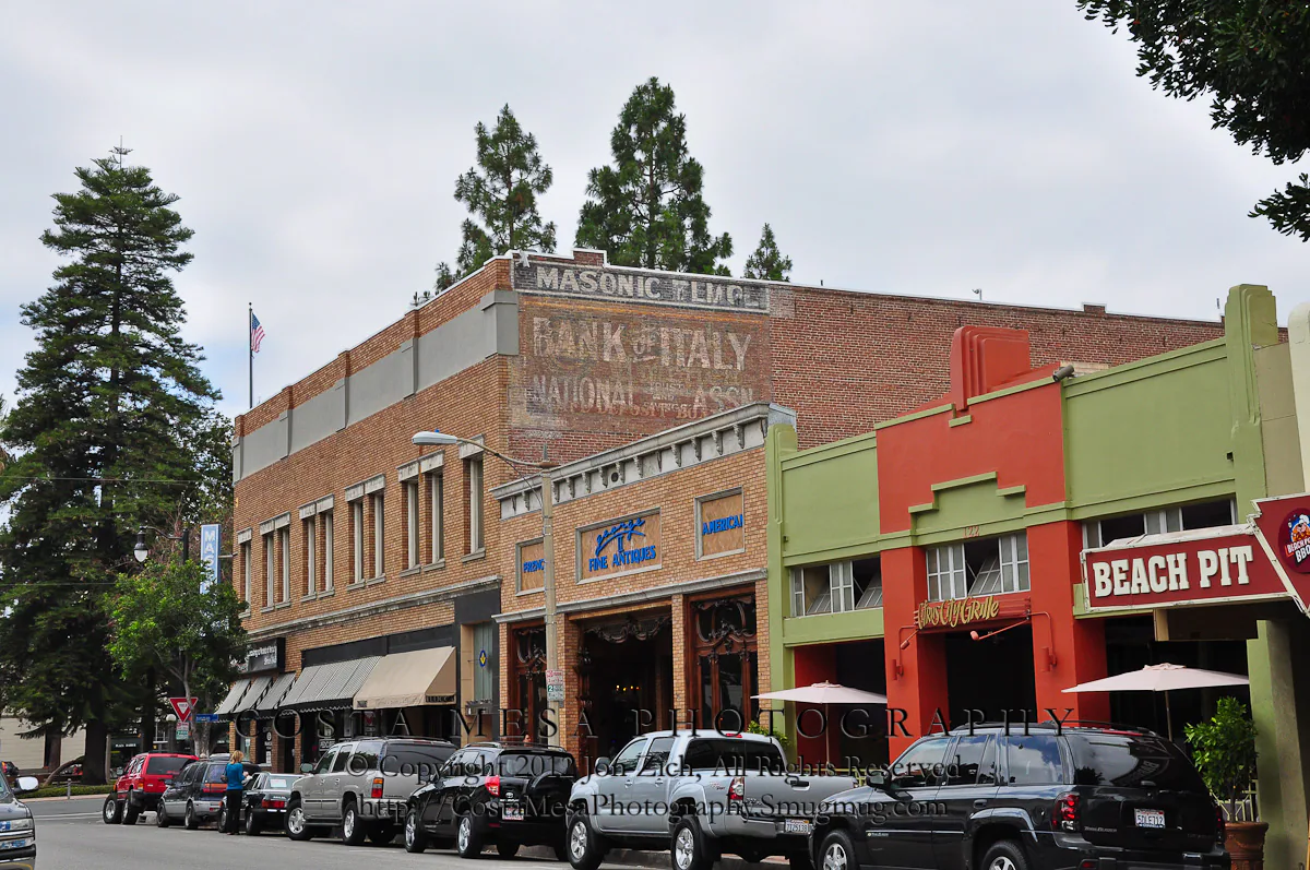 Orange city landmark and local streetscape