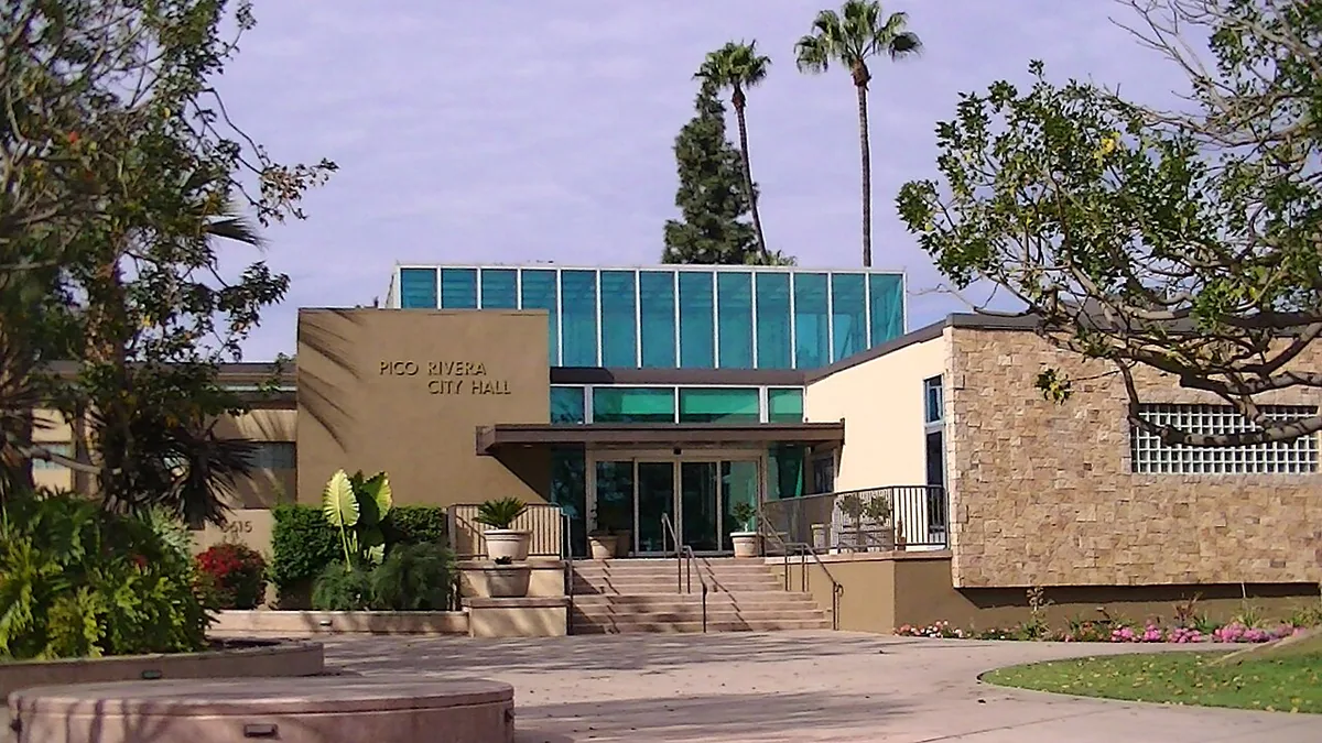 Pico Rivera city landmark and local streetscape