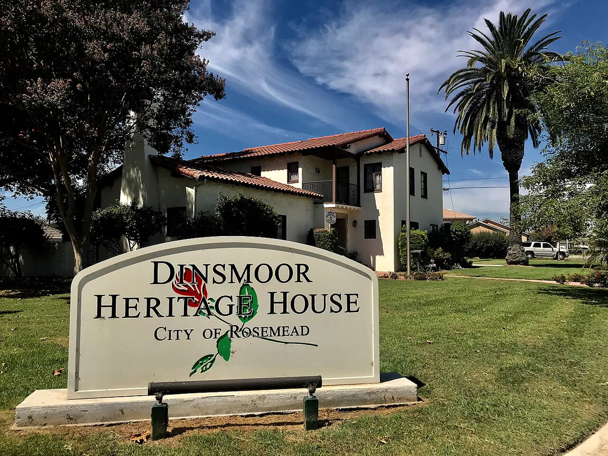 Rosemead city landmark and local streetscape