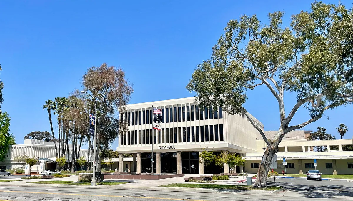 Torrance city landmark and local streetscape