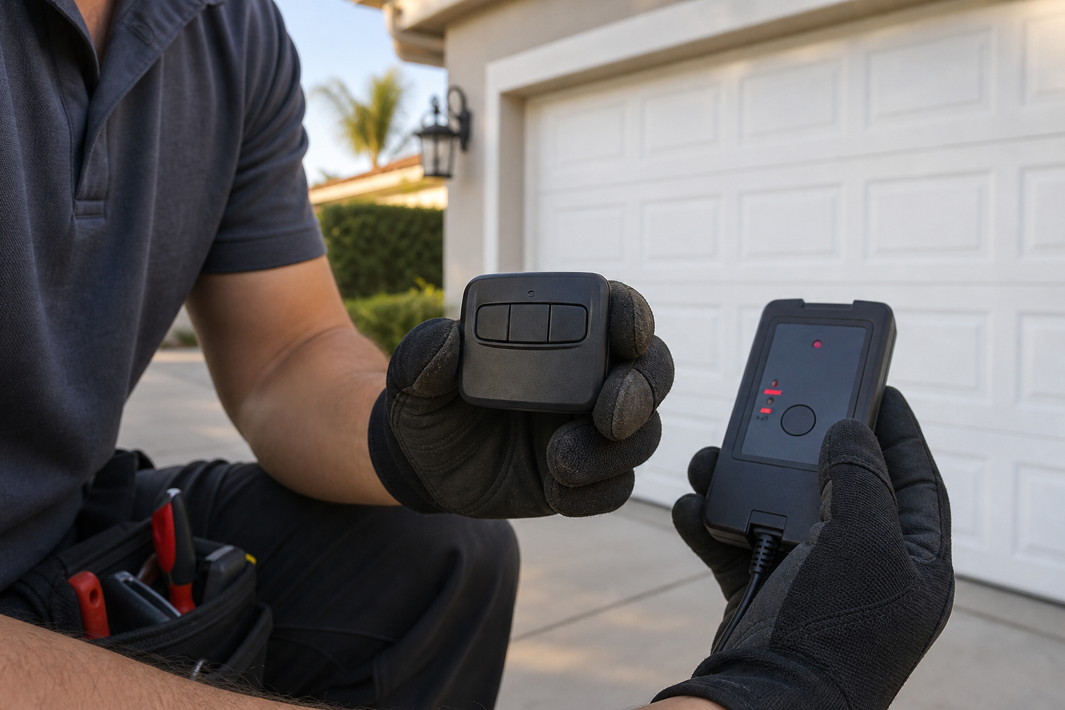 Garage remote programming
